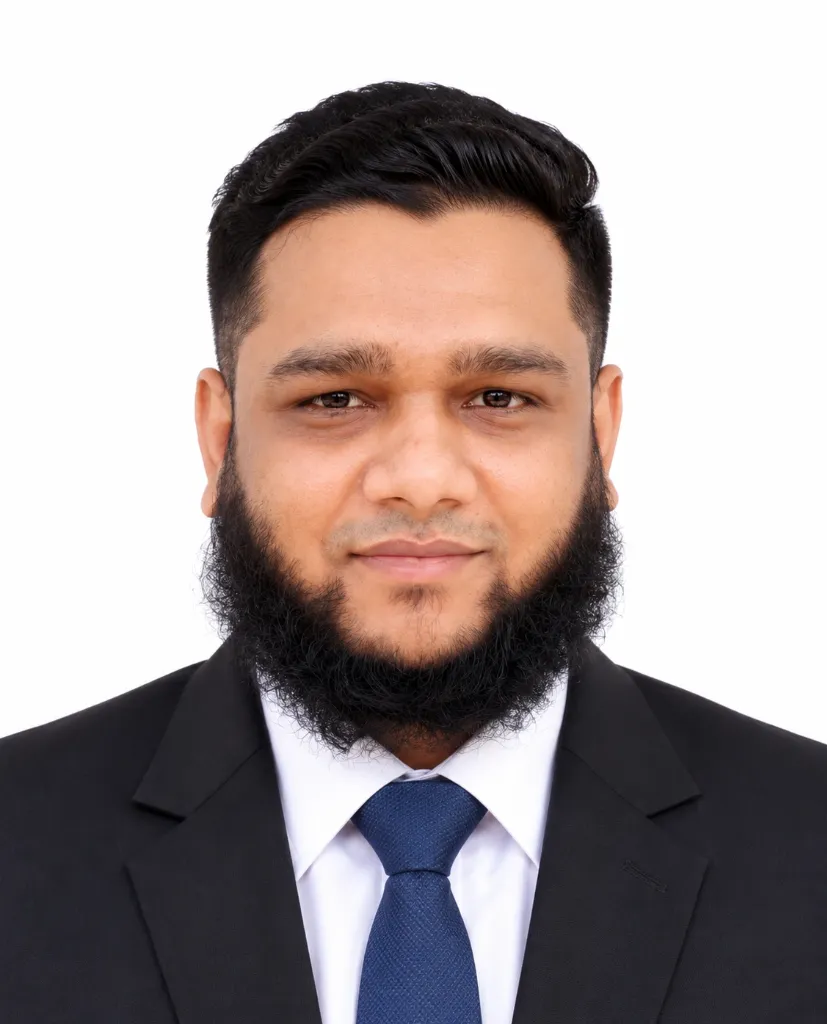 Portrait of Md Abdus Sabur Miah in formal business attire.